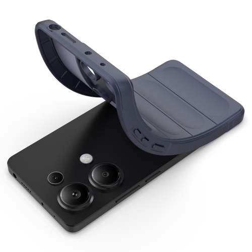 Силиконов калъф Wear-resistant за Xiaomi Redmi Note 13 Pro 4G, Тъмно син