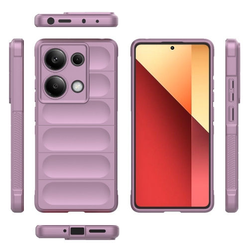 Силиконов калъф Wear-resistant за Xiaomi Redmi Note 13 Pro 4G, Светло лилав