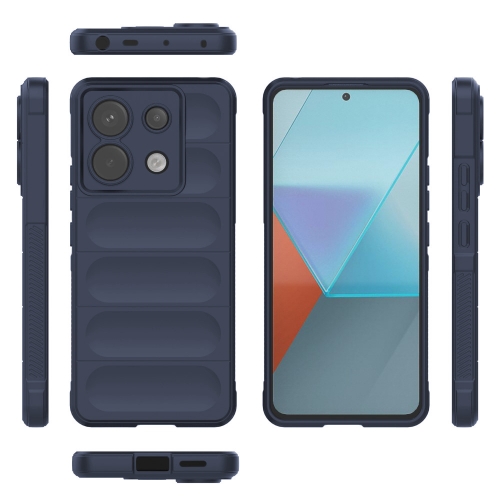 Силиконов калъф Wear-resistant за Xiaomi Redmi Note 13 Pro 5G, Тъмно син