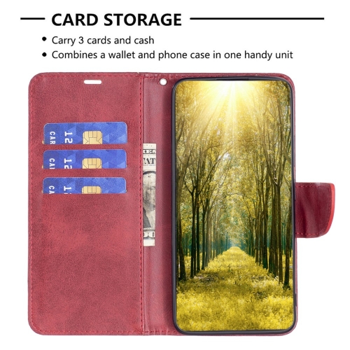Калъф тефтер Leather Wallet за Xiaomi Redmi Note 13 Pro 5G, Червен