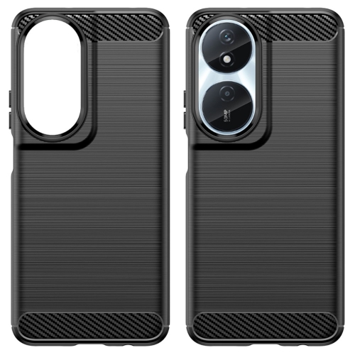 Силиконов Калъф Carbon за Huawei Honor X7b, Черен