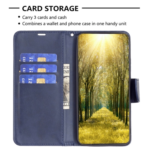 Калъф тефтер Leather Wallet за Huawei Honor X7b, Син