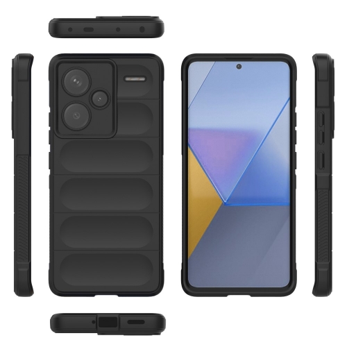 Силиконов калъф Wear-resistant за Xiaomi Redmi Note 13 Pro Plus 5G, Черен