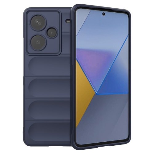 Силиконов калъф Wear-resistant за Xiaomi Redmi Note 13 Pro+ 5G, Тъмно син