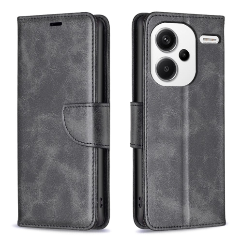Калъф тефтер Leather Wallet за Xiaomi Redmi Note 13 Pro+ 5G, Черен