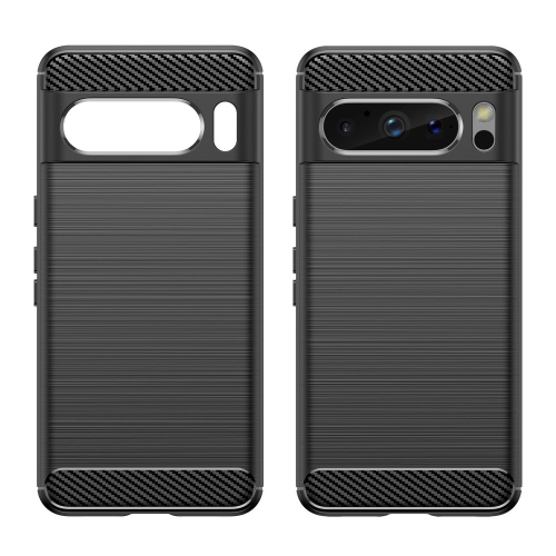 Силиконов Калъф Carbon за Google Pixel 8 Pro, Черен