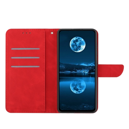 Калъф тефтер Wallet за Motorola Moto G34, Червен