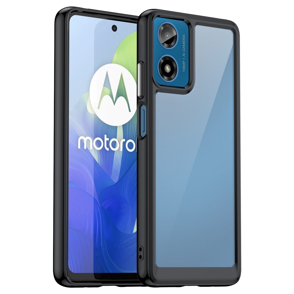 Удароустойчив калъф Acrylic за Matorola Moto G24, G04, Черен