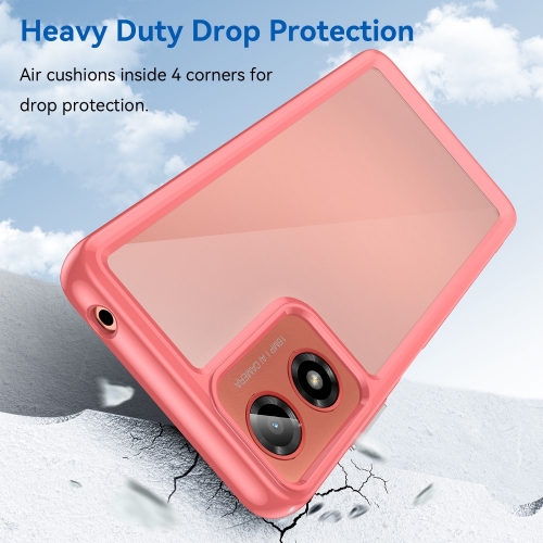 Удароустойчив калъф Acrylic за Matorola Moto G24, G04, Червен