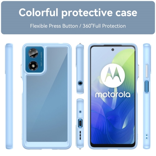 Удароустойчив калъф Acrylic за Matorola Moto G24, G04, Син