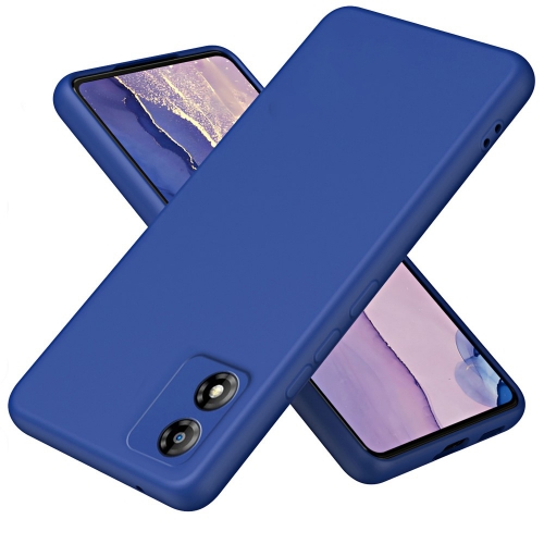 Силиконов калъф Fiber Lining за Motorola E13, 2.2 mm, Син