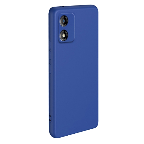 Силиконов калъф Fiber Lining за Motorola E13, 2.2 mm, Син