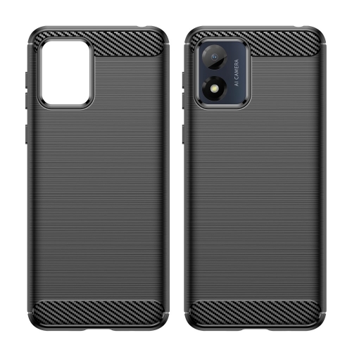 Силиконов Калъф Carbon за Motorola Moto E13, Черен
