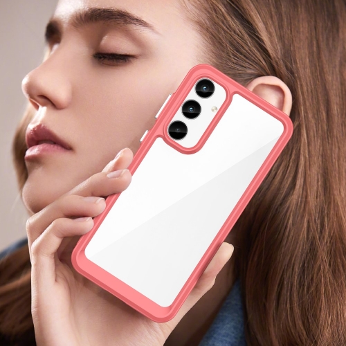Удароустойчив калъф Acrylic за Samsung Galaxy A35 5G, Червен