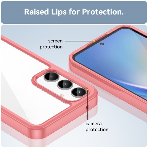 Удароустойчив калъф Acrylic за Samsung Galaxy A35 5G, Червен