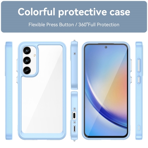Удароустойчив калъф Acrylic за Samsung Galaxy A35 5G, Син