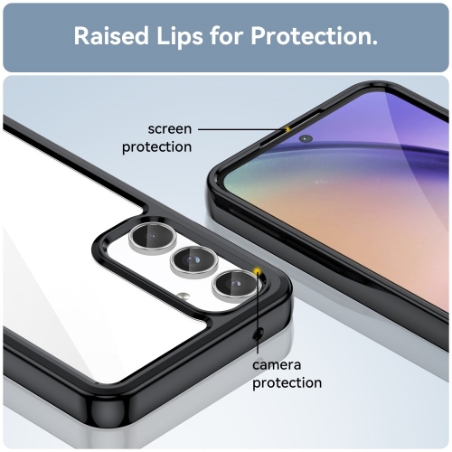 Удароустойчив калъф Acrylic за Samsung Galaxy A55 5G, Черен