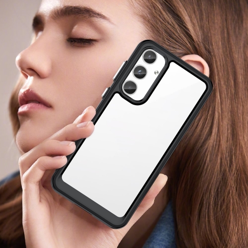 Удароустойчив калъф Acrylic за Samsung Galaxy A55 5G, Черен
