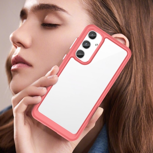 Удароустойчив калъф Acrylic за Samsung Galaxy A55 5G, Червен