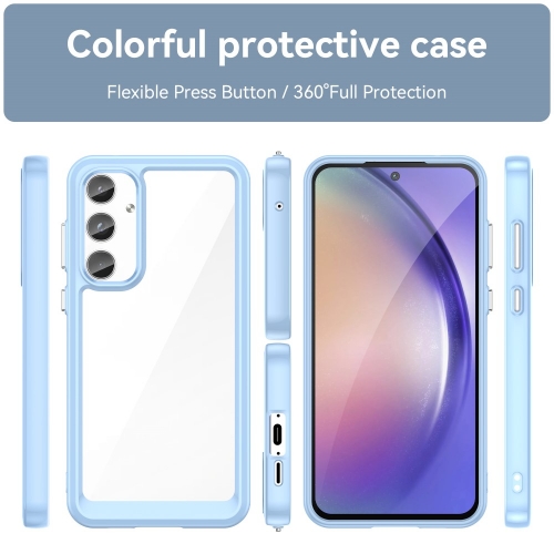 Удароустойчив калъф Acrylic за Samsung Galaxy A55 5G, Син
