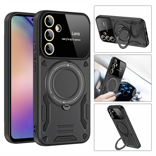 Удароустойчив калъф Compatible MagSF за Samsung Galaxy A55 5G, Черен