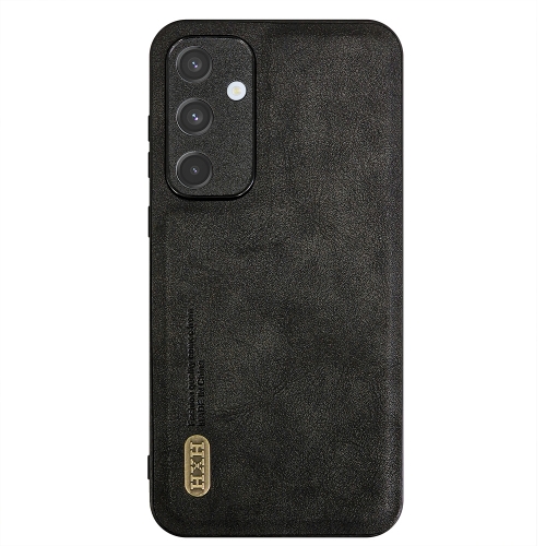 Удароустойчив калъф Retro Style Leather за Samsung Galaxy A35 5G, Черен