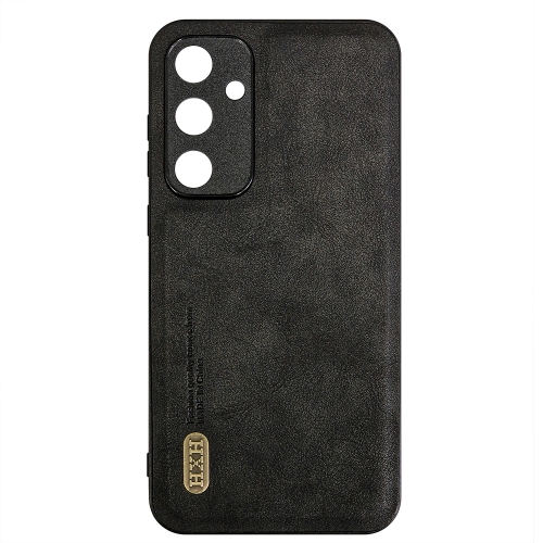 Удароустойчив калъф Retro Style Leather за Samsung Galaxy A35 5G, Черен