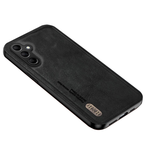 Удароустойчив калъф Retro Style Leather за Samsung Galaxy A55 5G, Черен