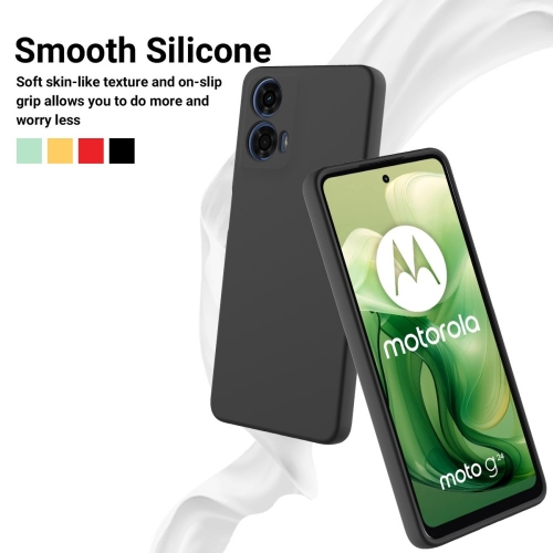 Силиконов калъф Anti-scratch за Motorola Moto G24, G04, Черен