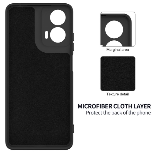 Силиконов калъф Anti-scratch за Motorola Moto G24, G04, Черен