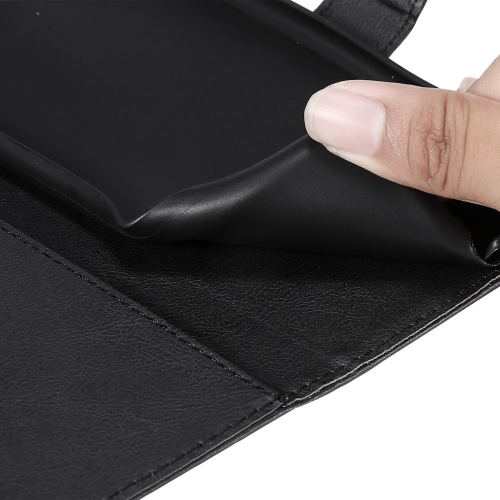 Калъф тефтер Leather 2 за Xiaomi Redmi A3, Черен