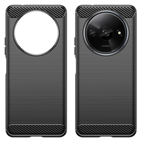 Силиконов Калъф Carbon за Xiaomi Redmi A3, Черен