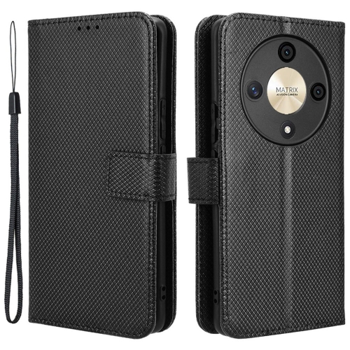 Калъф Тефтер Diamond за Huawei Magic6 Lite, Черен