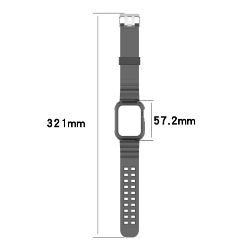 Силиконова каишка Apple Watch Series 9 Series, 8, 7 41mm, Черен