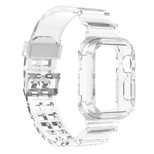 Силиконова каишка Apple Watch Series 9 Series, 8, 7 41mm, Прозрачен