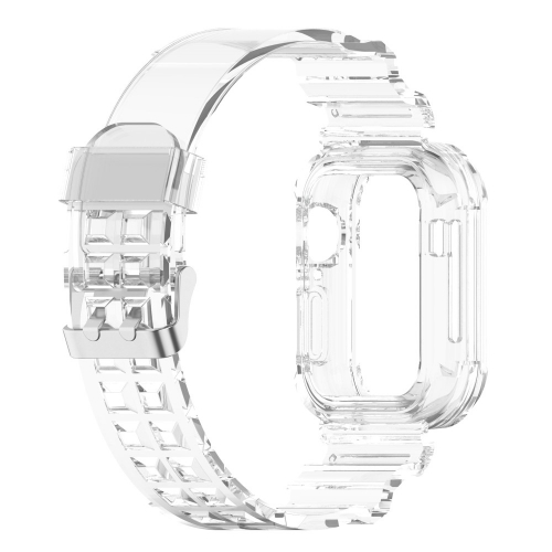 Силиконова каишка Apple Watch Series 9 Series, 8, 7 41mm, Прозрачен