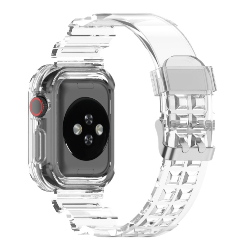 Силиконова каишка Apple Watch Series 9 Series, 8, 7 41mm, Прозрачен