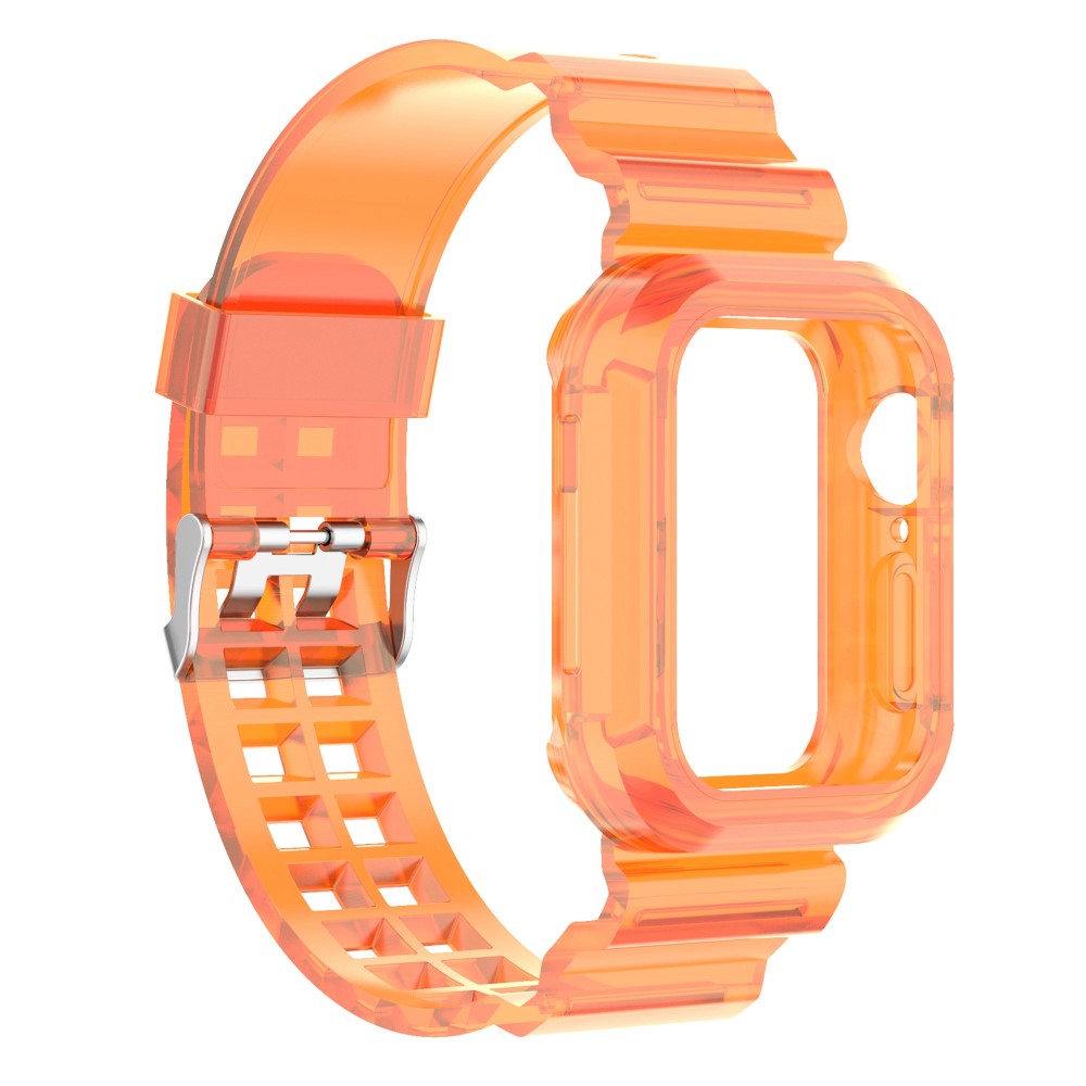 Силиконова каишка Apple Watch Series 9 Series, 8, 7 41mm, Оранжев