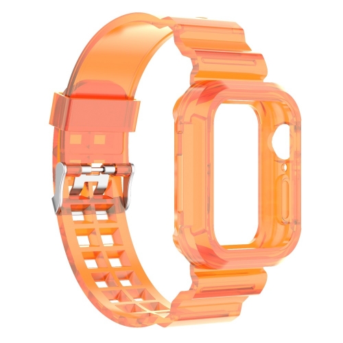 Силиконова каишка Apple Watch Series 9 Series, 8, 7 41mm, Оранжев