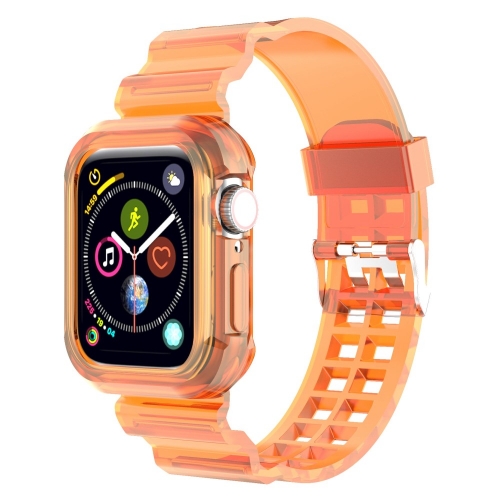 Силиконова каишка Apple Watch Series 9 Series, 8, 7 41mm, Оранжев