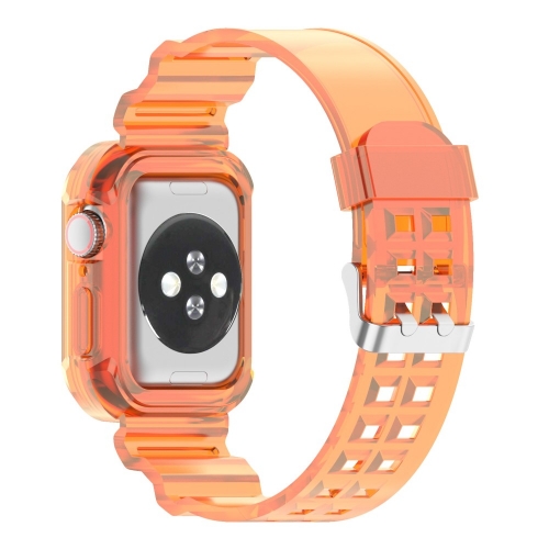 Силиконова каишка Apple Watch Series 9 Series, 8, 7 41mm, Оранжев