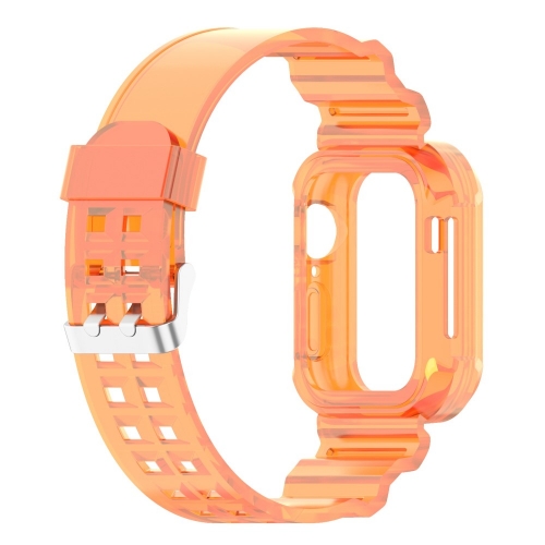 Силиконова каишка Apple Watch Series 9 Series, 8, 7 41mm, Оранжев