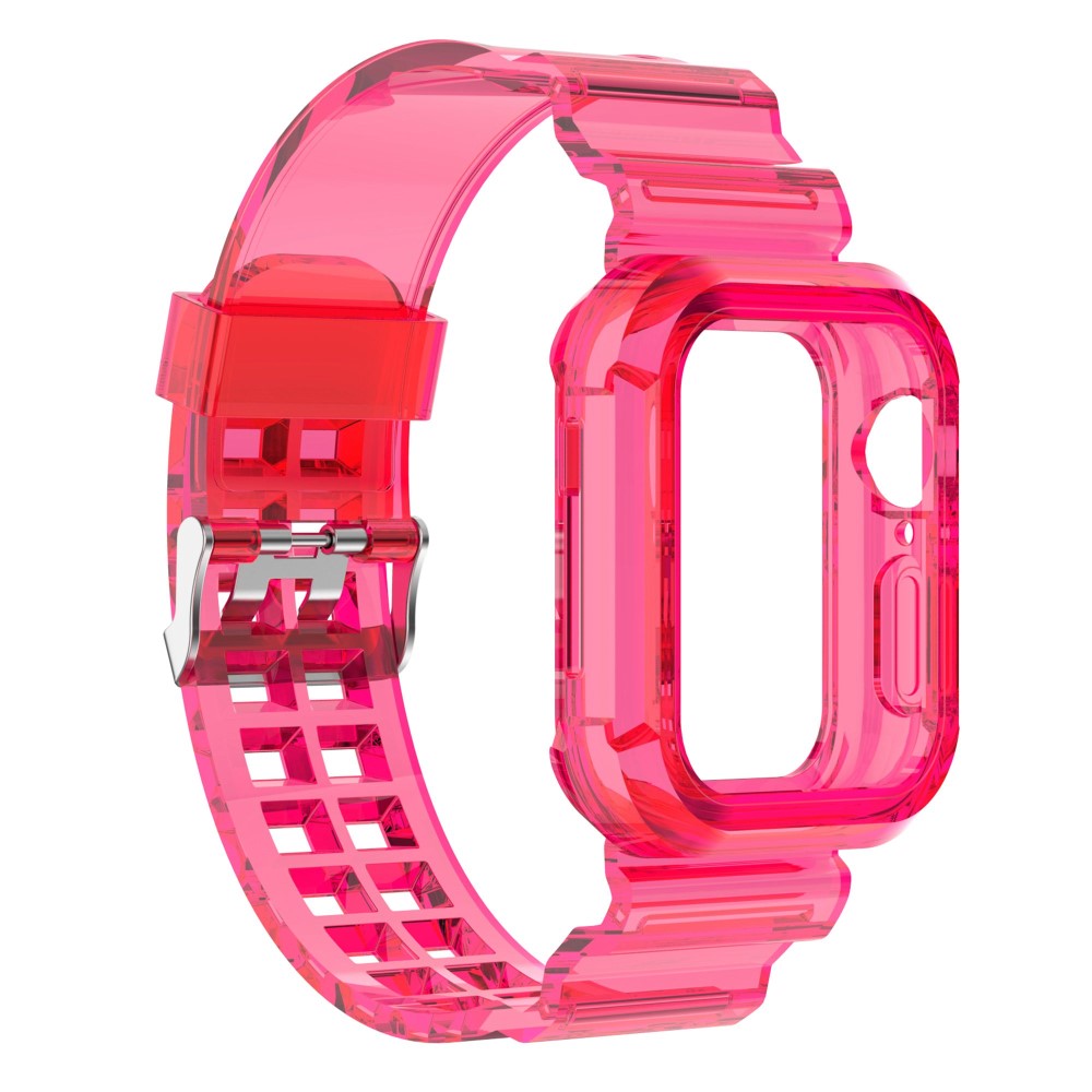 Силиконова каишка Apple Watch Series 9 Series, 8, 7 41mm, Розова
