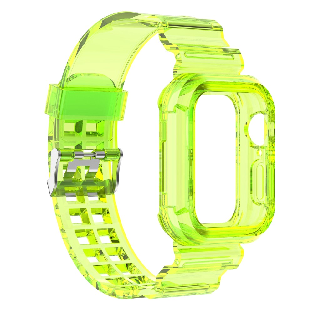 Силиконова каишка Apple Watch Series 9 Series, 8, 7 41mm, Жълт