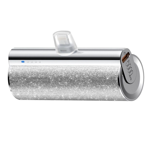 Универсална външна батерия VEGER W0573 PlugOn, 5000mah, Type C, PD, 12W, Сребрист