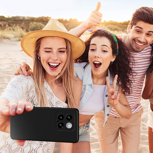 Силиконов калъф Matte за Xiaomi 14, Черен