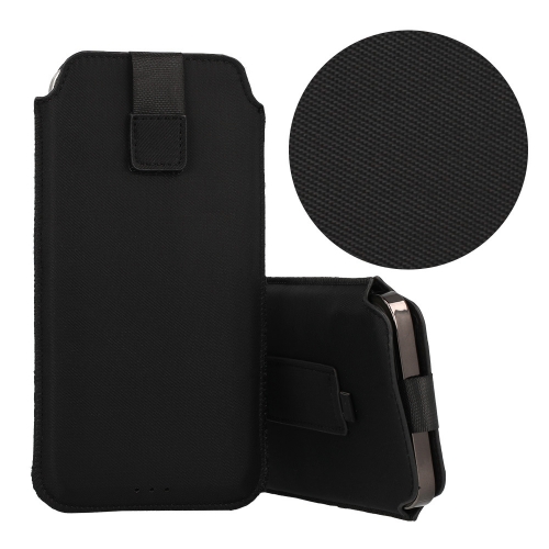 Универсален калъф с издърпване - HIT Pouch за Samsung S23 Ultra / S22 Ultra / Redmi 12C, Черен