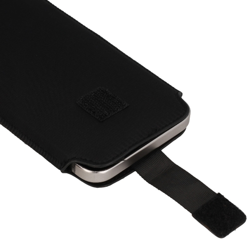 Универсален калъф с издърпване - HIT Pouch за Samsung S23 Ultra / S22 Ultra / Redmi 12C, Черен