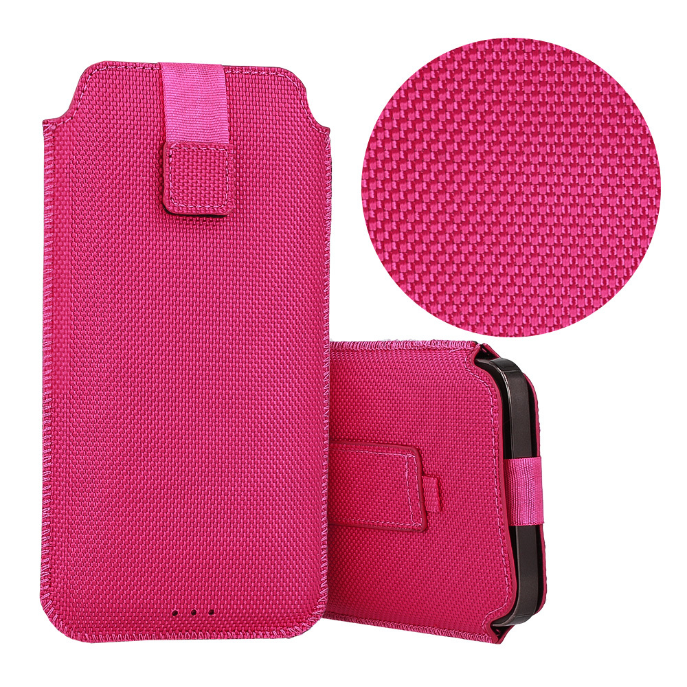 Универсален калъф с издърпване HIT Pouch за Samsung S23 Ultra / S22 Ultra / Redmi 12C, Розов