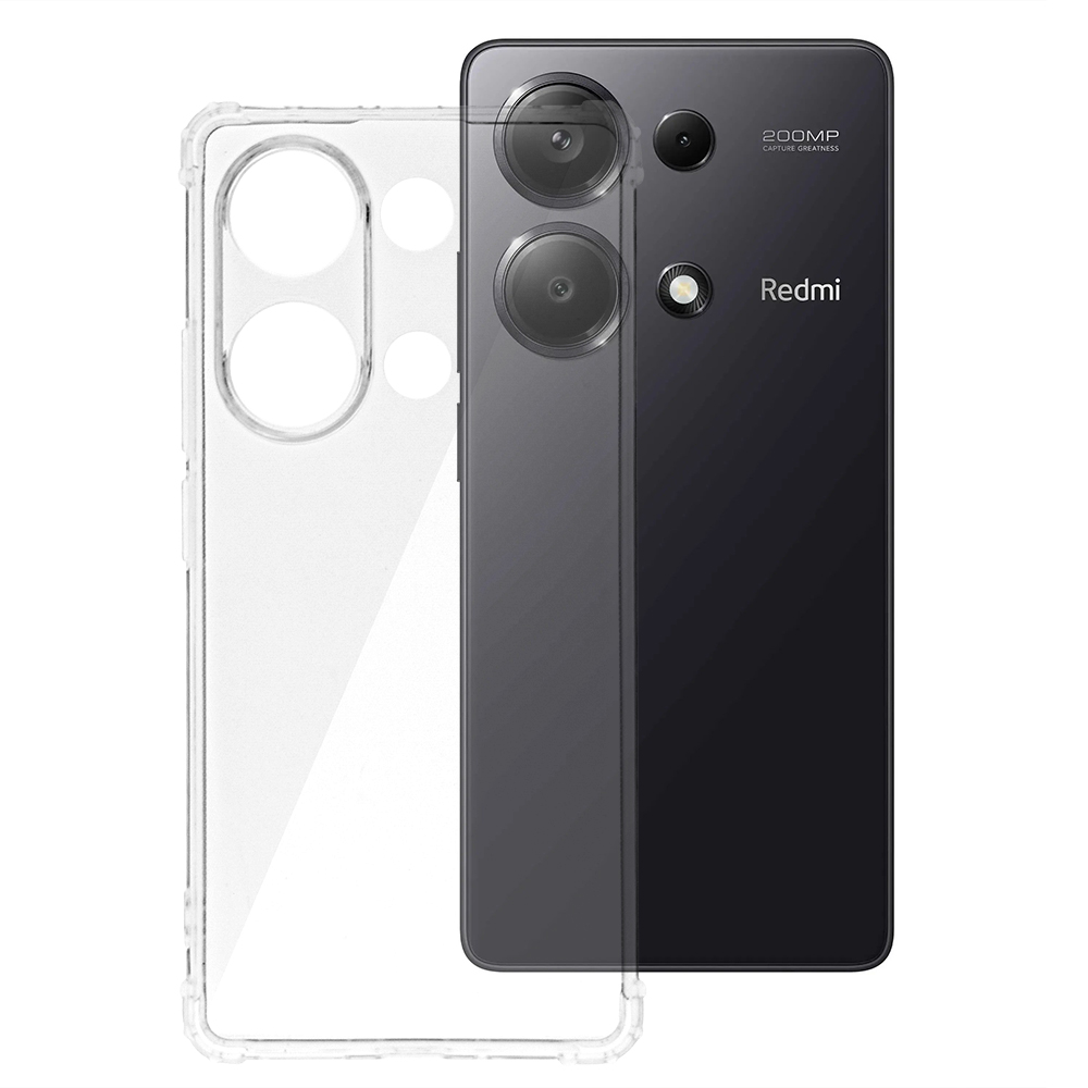Силиконов калъф Anti Shock за Xiaomi Redmi Note 13 Pro 4G, 1.5mm, Прозрачен